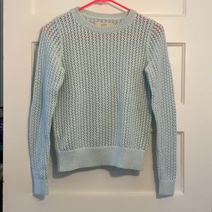 Light blue loose stitch LOFT sweater